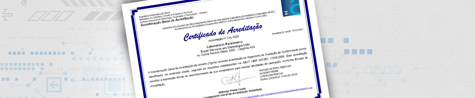 Certificações Excelmetro