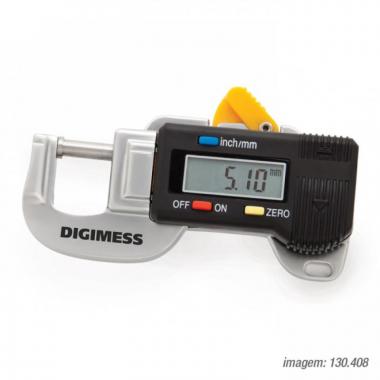 Medidor de espessura Digimess 0-12mm res.0,01mm cód. 130.407 c/ Certificado RBC